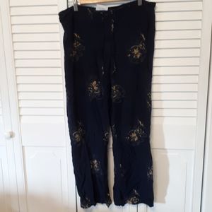 Rayon drawstring waist summer pants. Size S